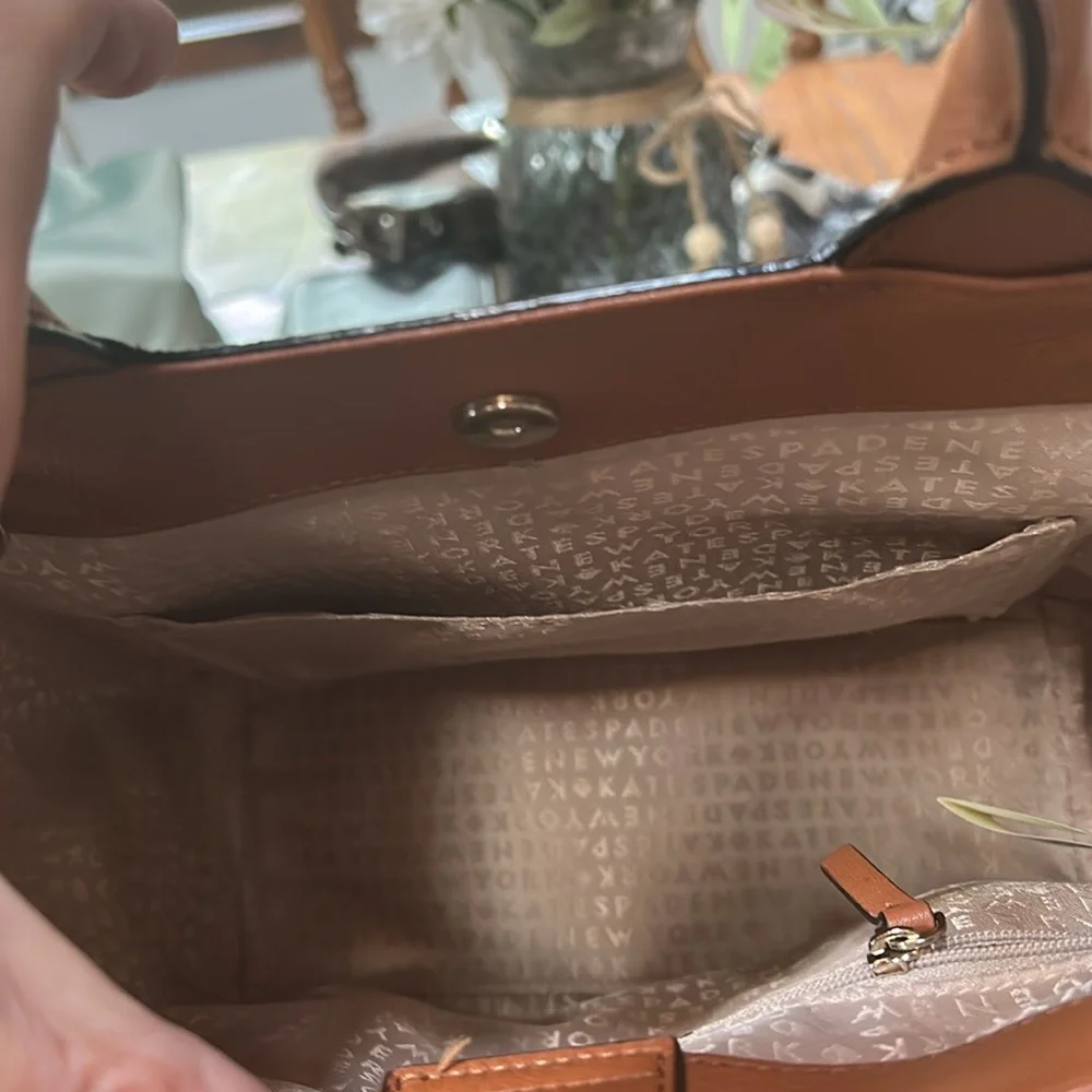 Kate Spade Cognac Leather Crossbody Bag - Picture 11 of 12